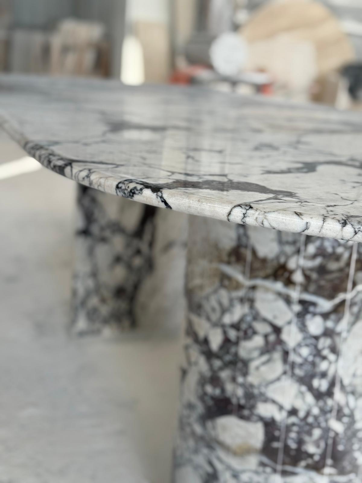 Calacatta Viola Luxury Marble Dining Table Special Design