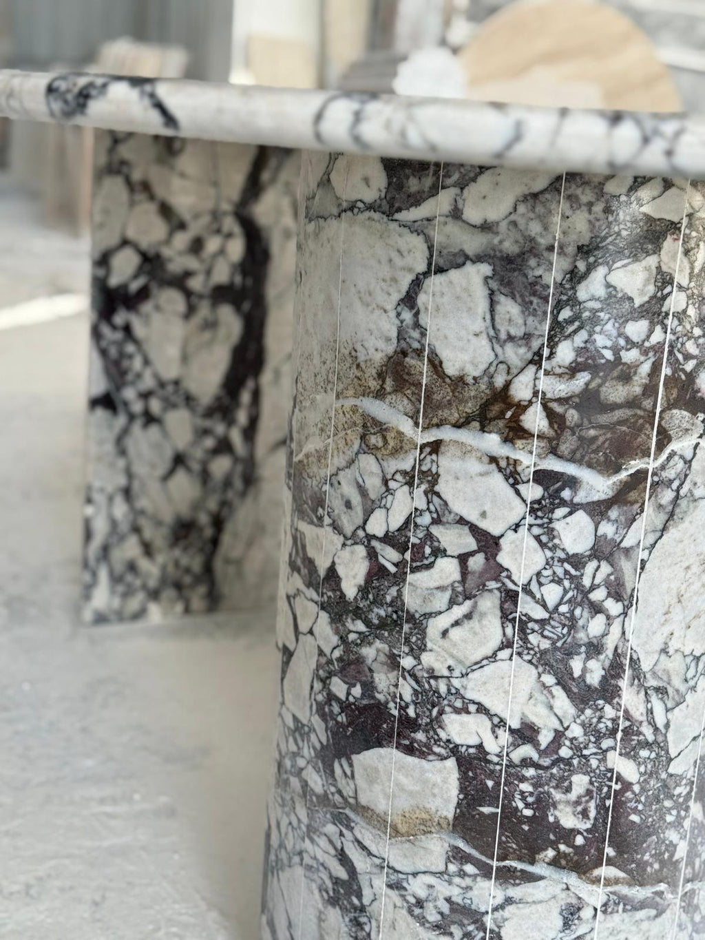 Calacatta Viola Luxury Marble Dining Table Special Design