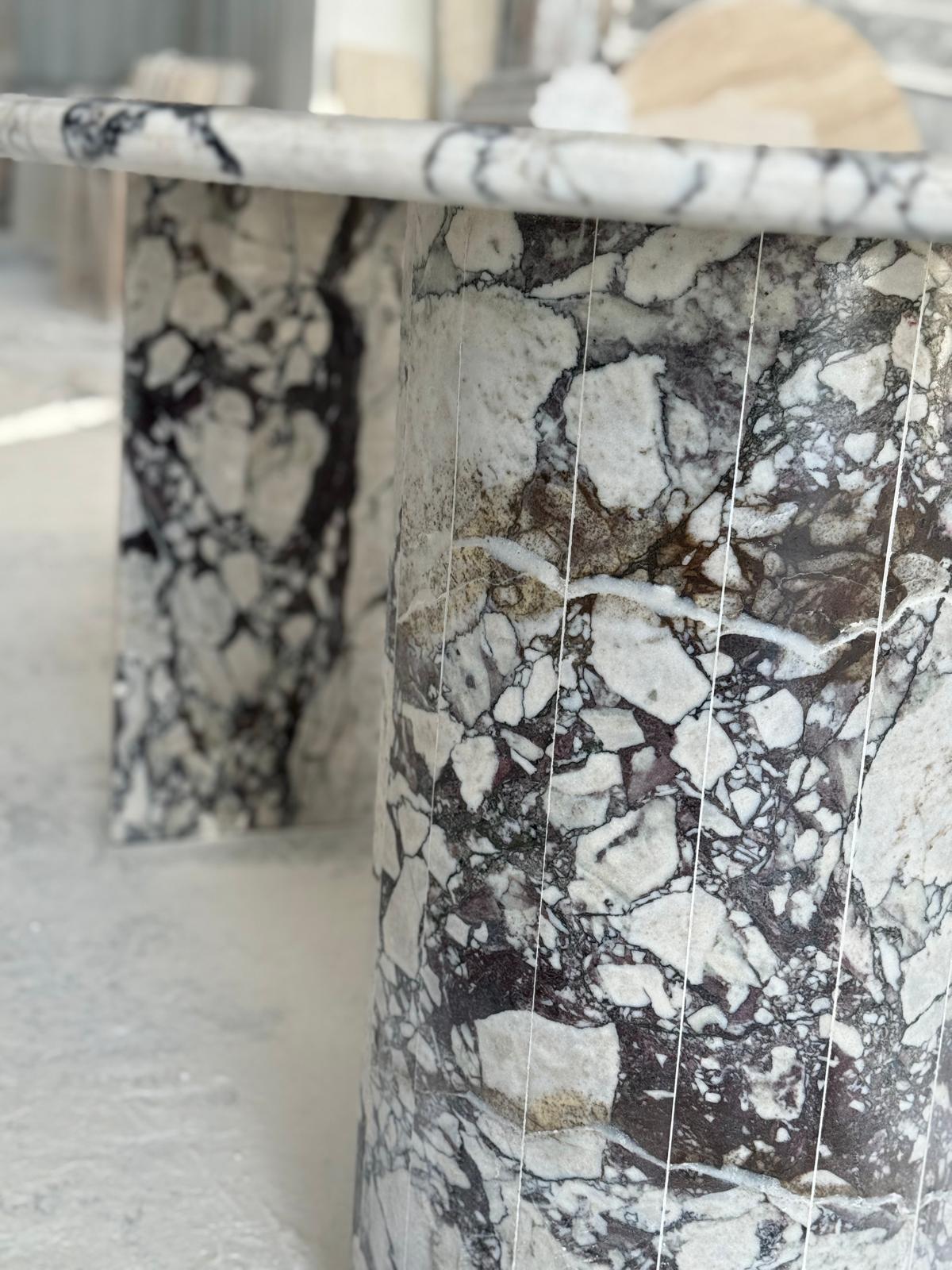 Calacatta Viola Luxury Marble Dining Table Special Design