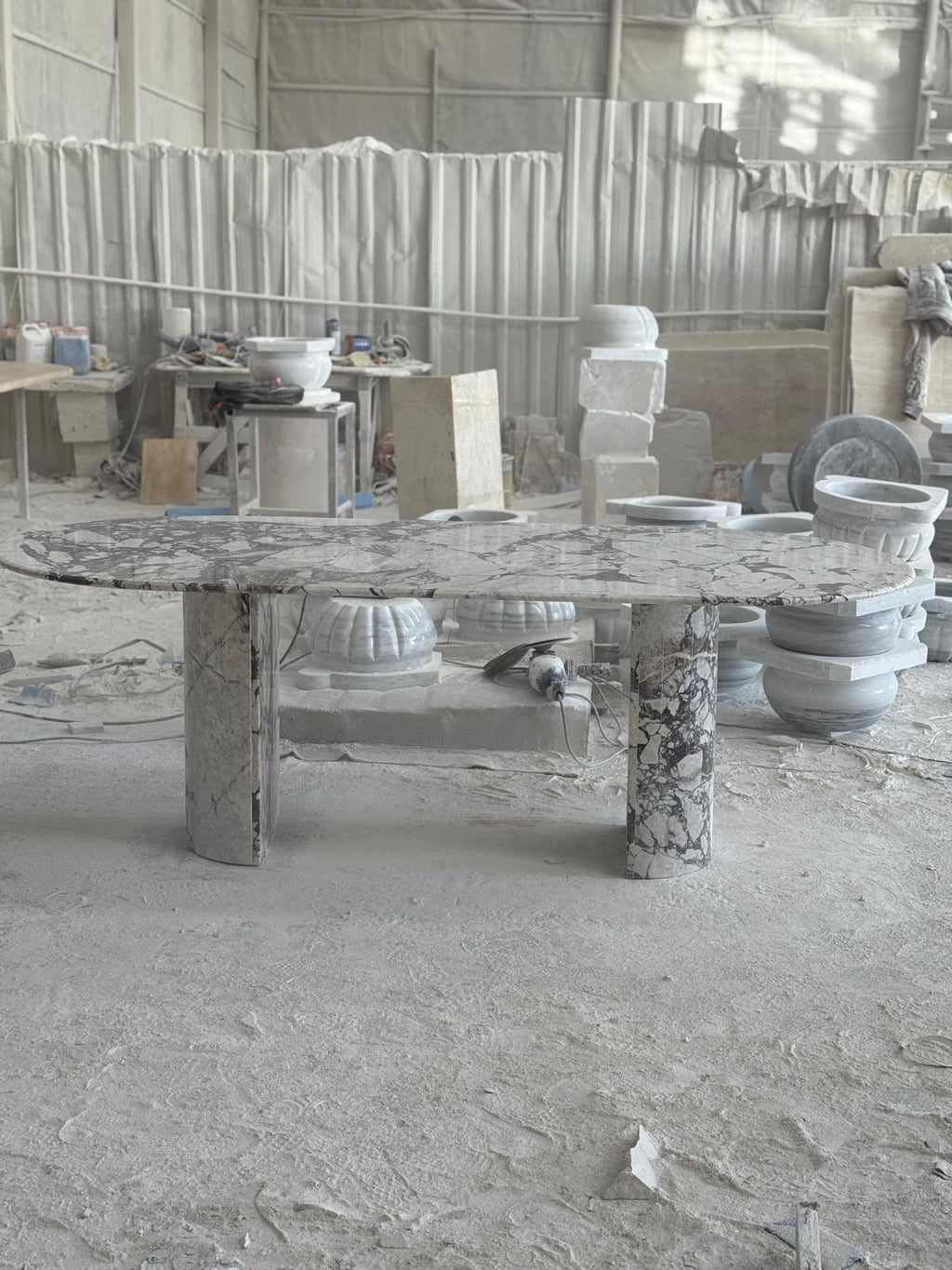 Calacatta Viola Luxury Marble Dining Table Special Design