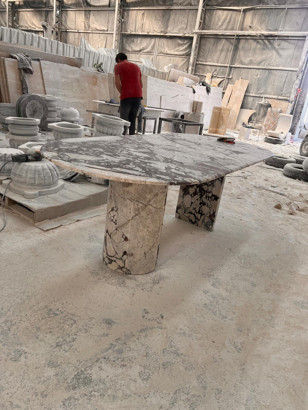Calacatta Viola Luxury Marble Dining Table Special Design