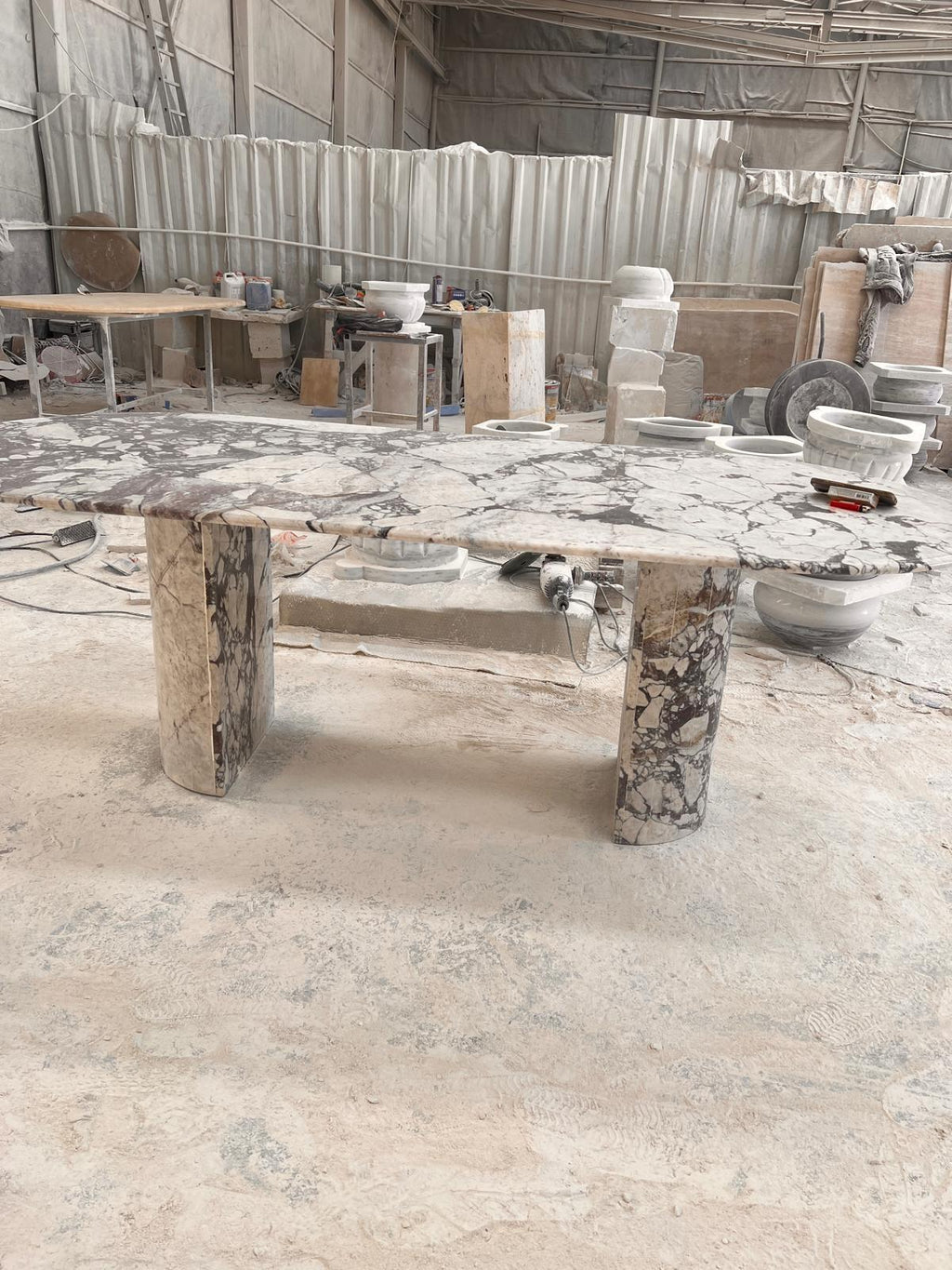 Calacatta Viola Luxury Marble Dining Table Special Design