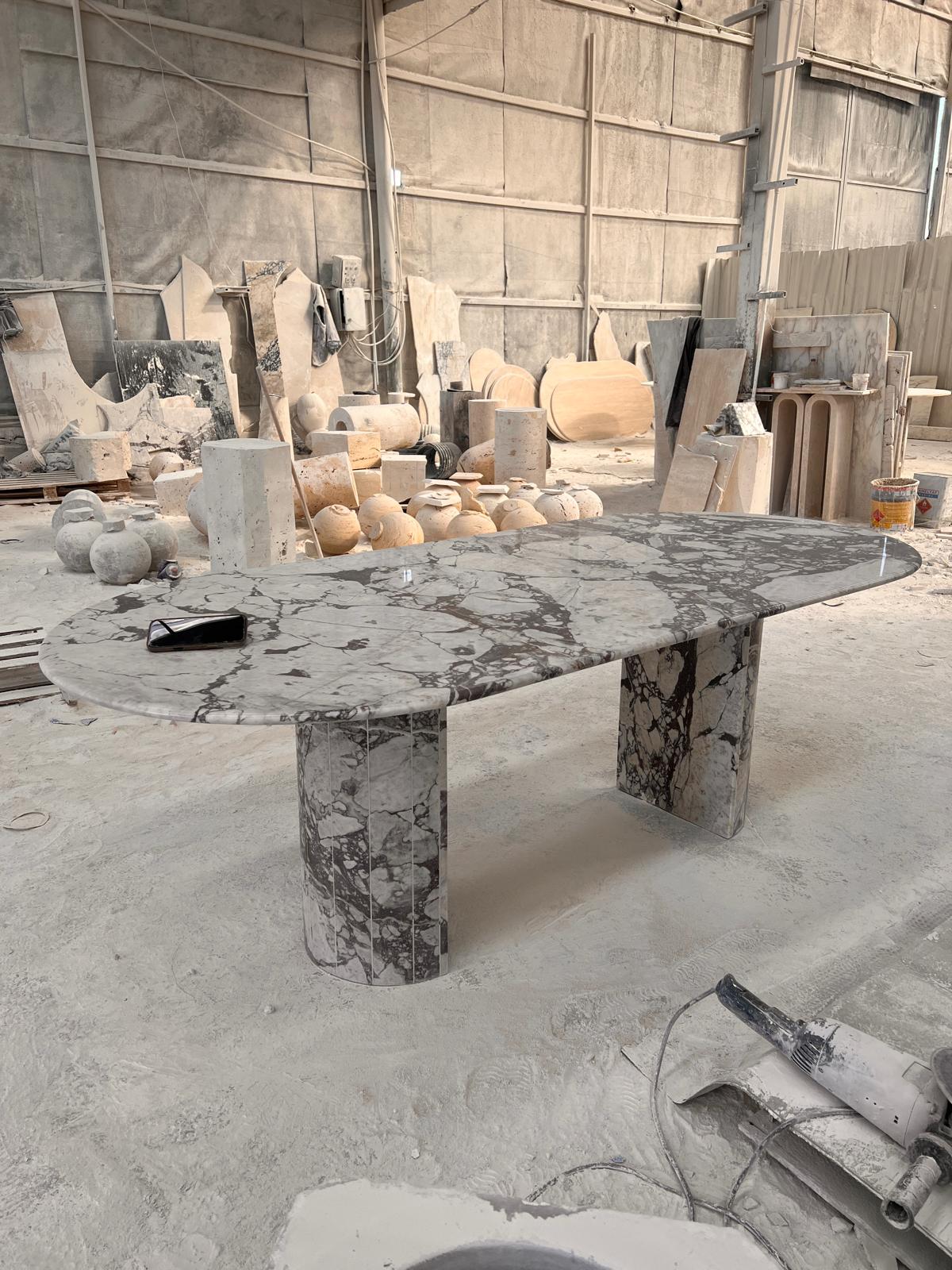 Calacatta Viola Luxury Marble Dining Table Special Design