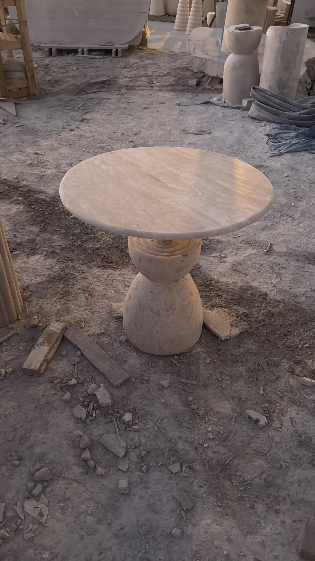Travertine Table  Model  206