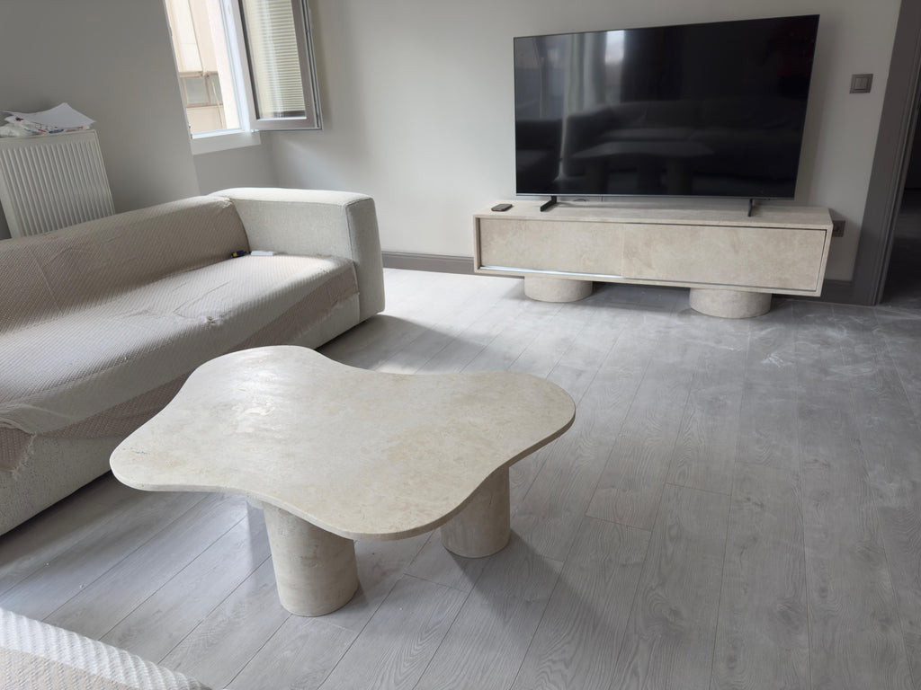 Natural Travertine Coffee Table