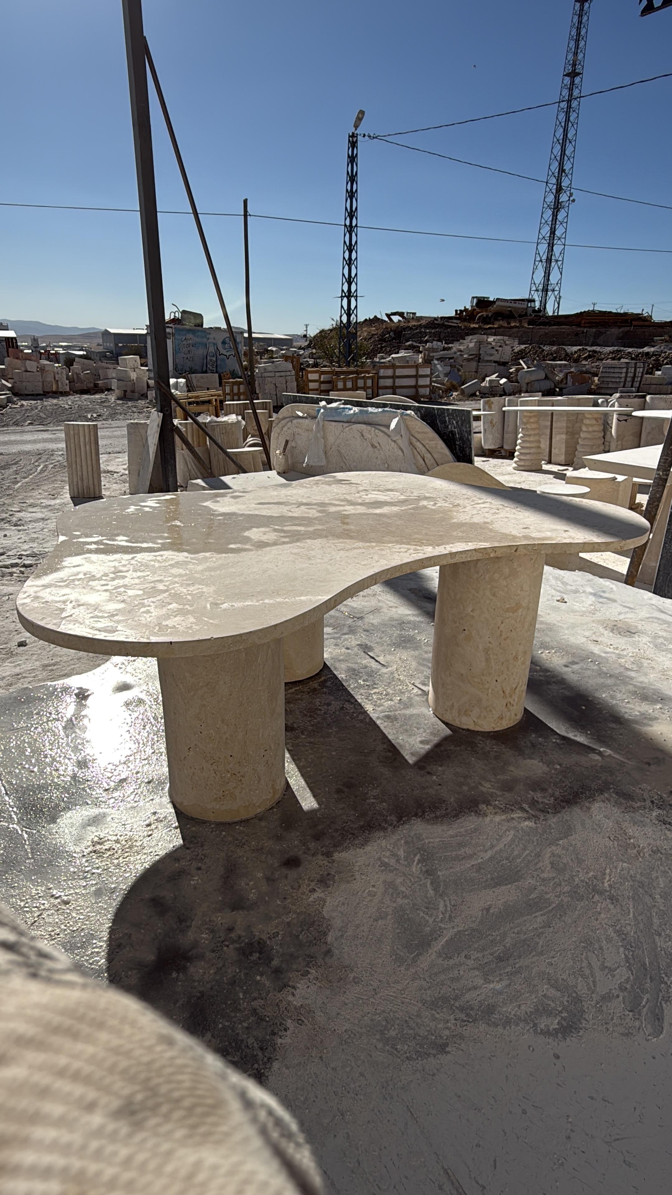 Natural Travertine Coffee Table