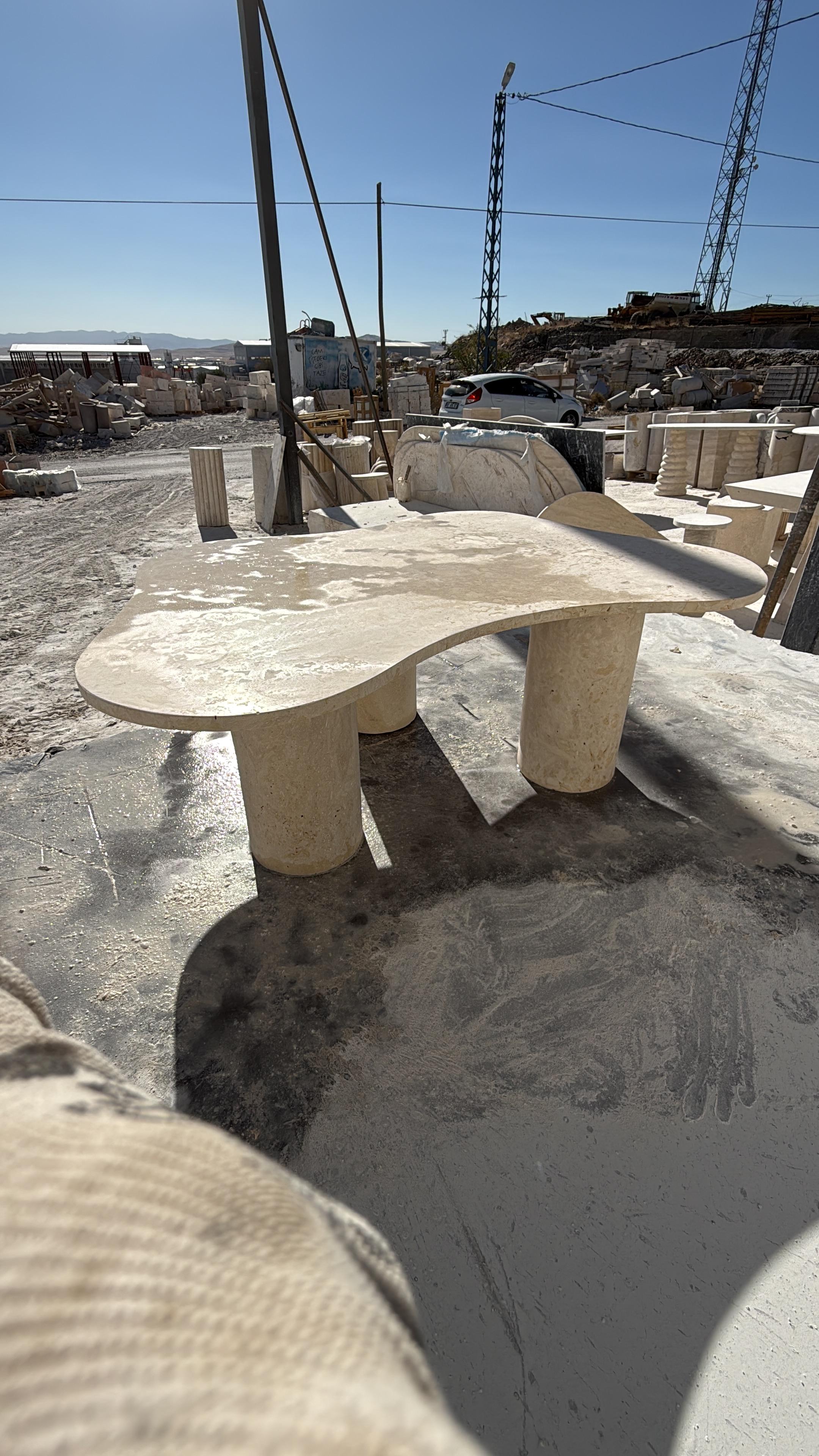 Natural Travertine Coffee Table