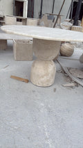Travertine table Model 201