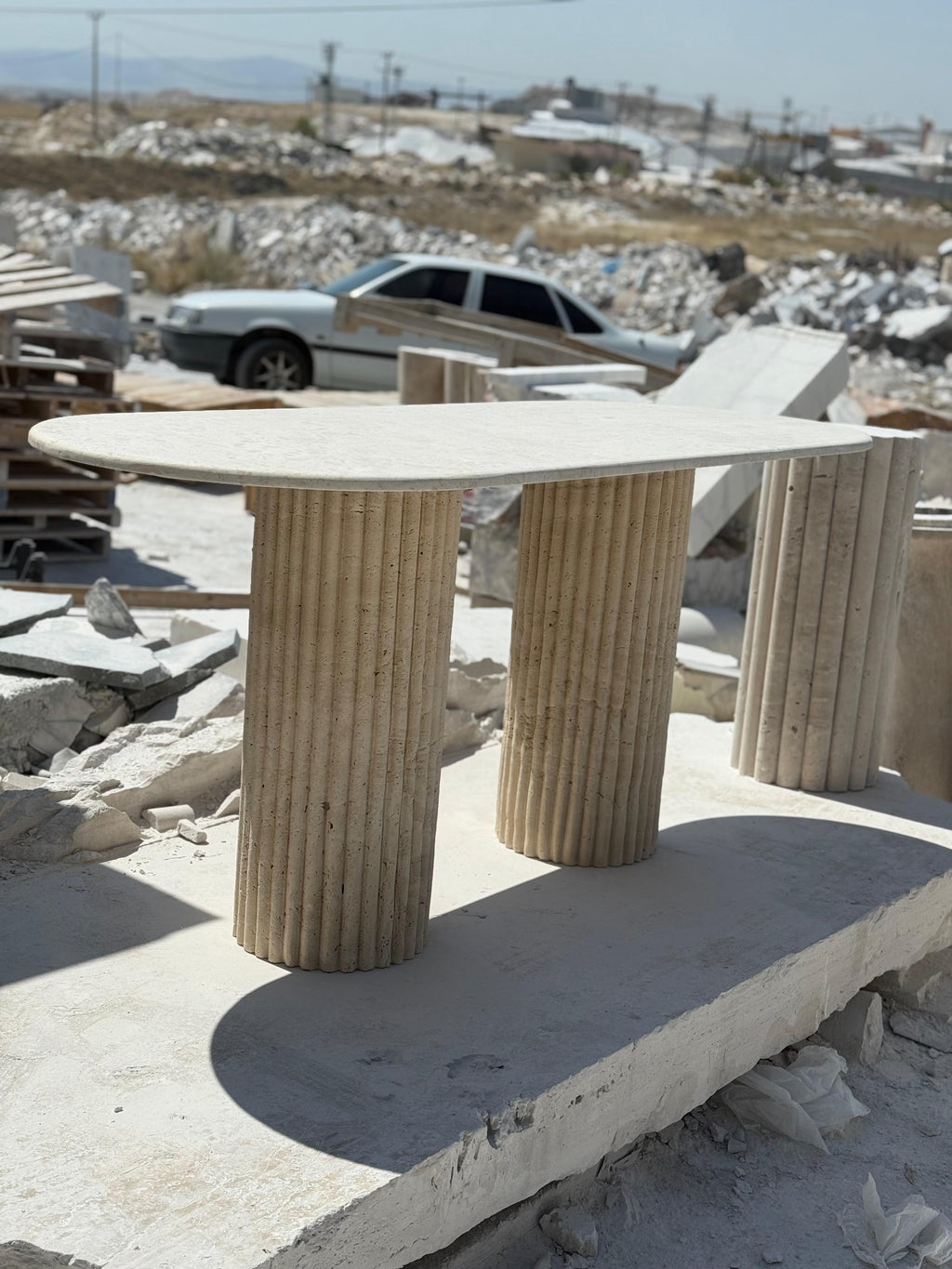 Trevertine Table Model 202