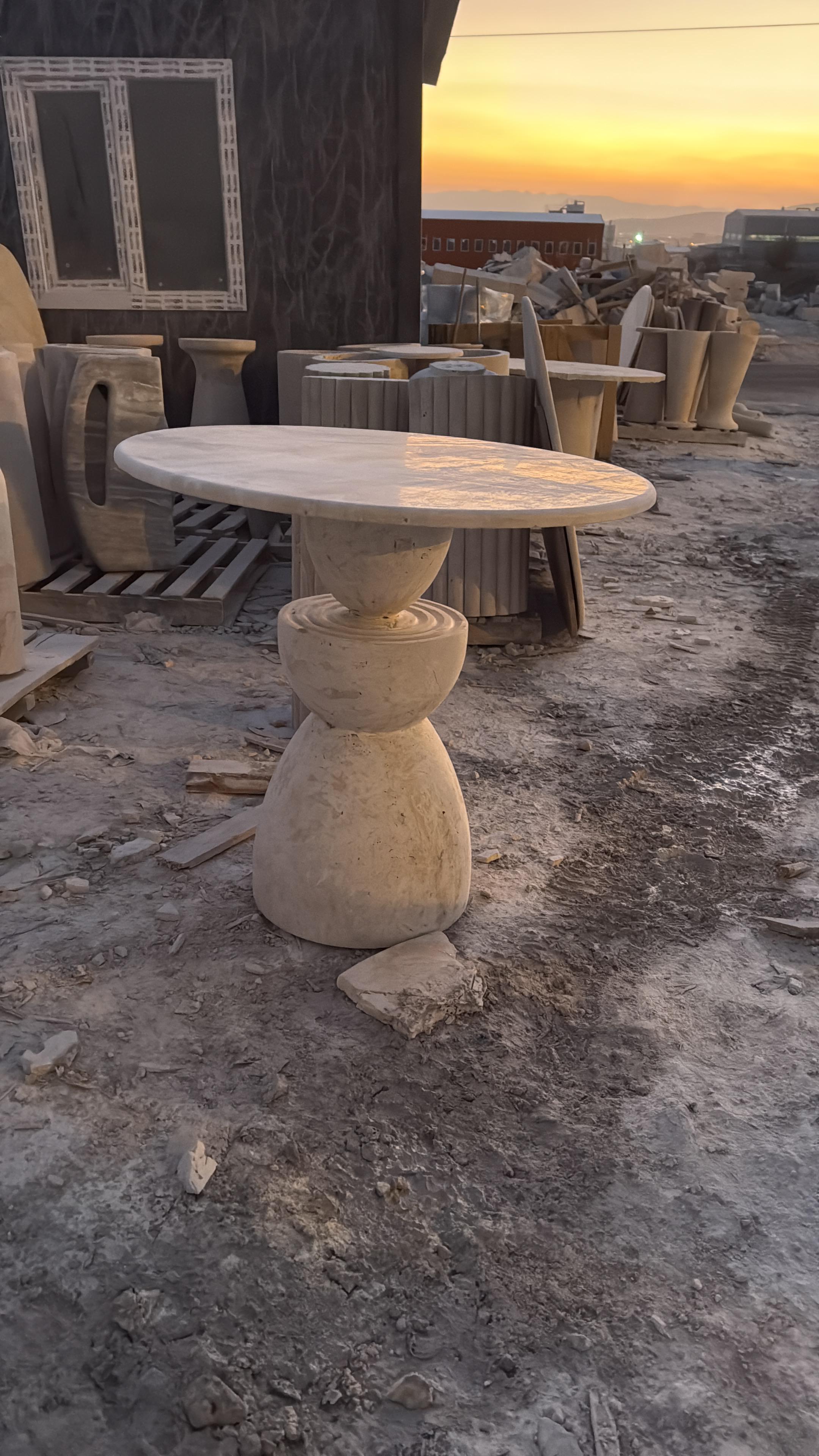 Travertine Table  Model  206